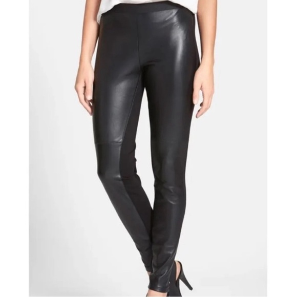 Eileen Fisher Pants - Eileen Fisher | Ponte Leather Blocked Leggings